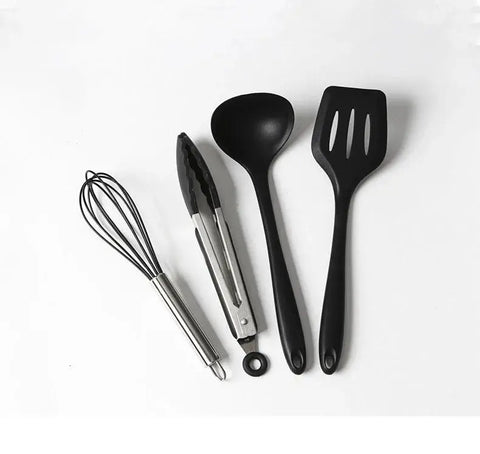 10pcs/lot Silicone Kitchen Utensils Set Heat Resistant Non-Stick Cooking Utensil Set Silicone Kitchen Tools Set OK 0967 wiktra