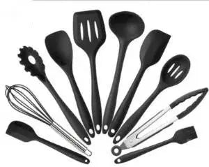 10pcs/lot Silicone Kitchen Utensils Set Heat Resistant Non-Stick Cooking Utensil Set Silicone Kitchen Tools Set OK 0967