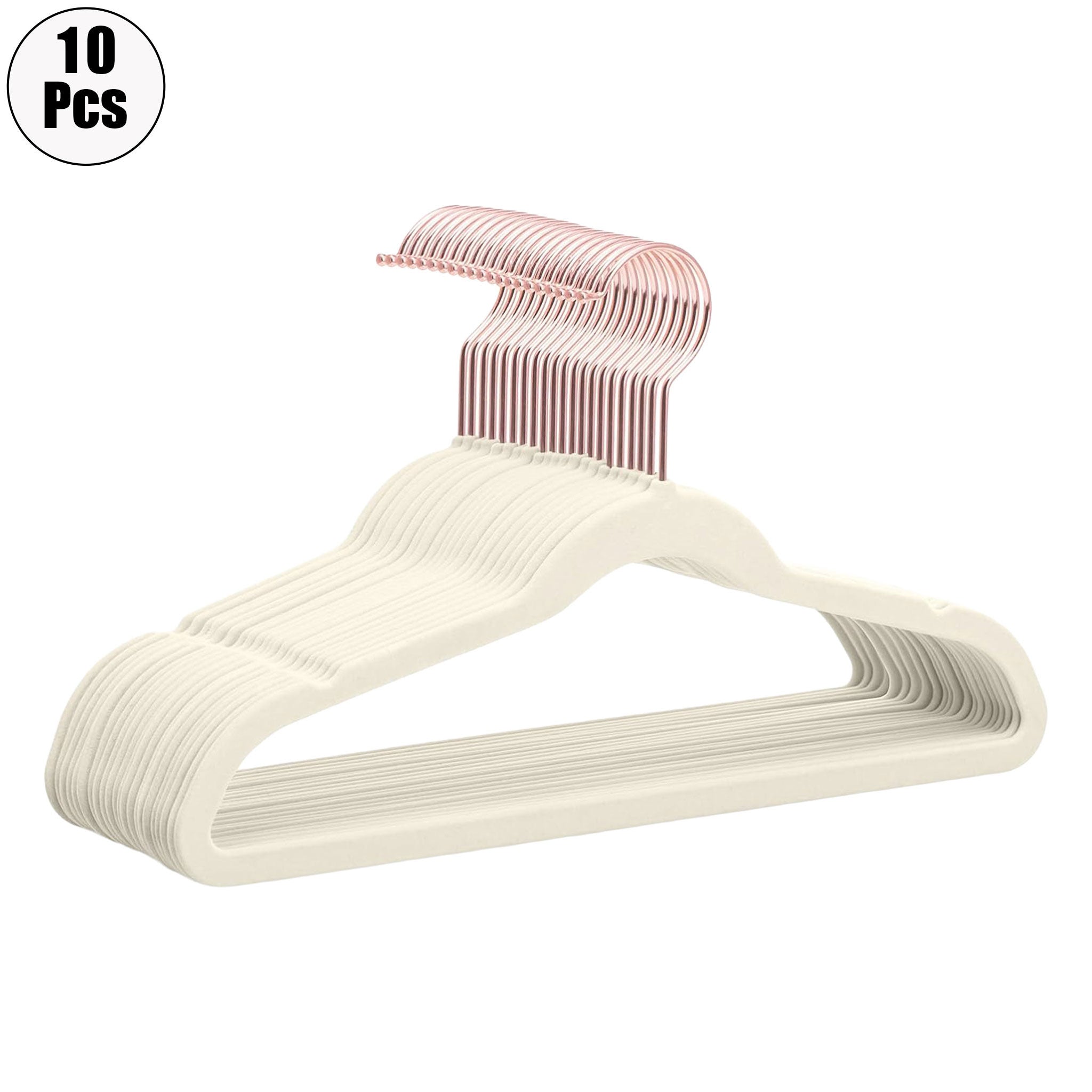 "Velvet Non-Slip Clothes Hanger Set – 10 Pack Space-Saving Organizers"