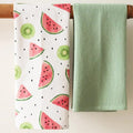 2Pcs/set 45x65cm Printed Pure Cotton Table Napkins Kitchen Waffle Tea Towels Absorbent Dish Cleaning Cloth - Wiktra